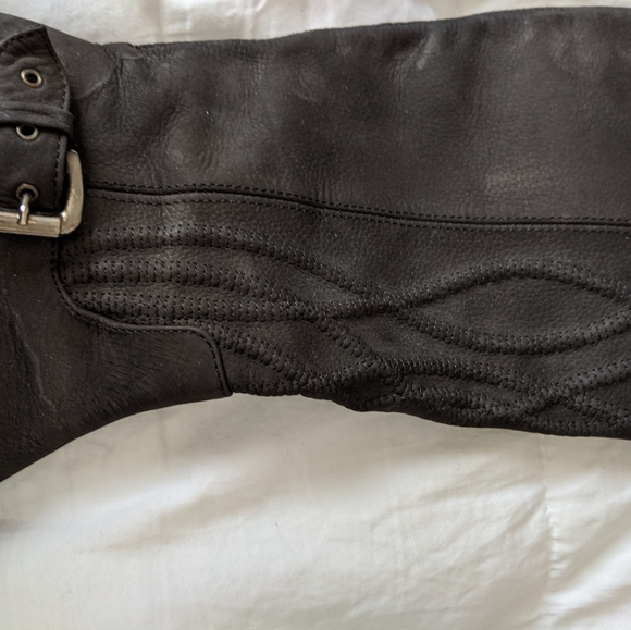 Napoliani black suede leather boots - Picture 2 of 3